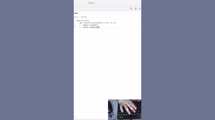 Leetcode #58: Length of Last Word #coding #python #programming #code #automobile #windows #exam