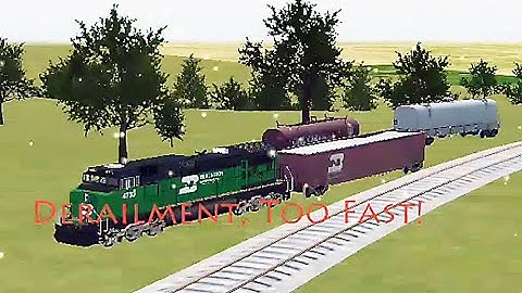 Train Sim - American Midwest Using GE Dash 9 In Snowy Day Got Derailment Because Too Fast