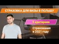 Какая нужна страховка для визы в Польшу? 5 основных требований к страховому полису.