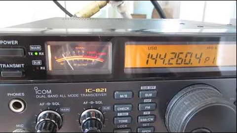 EA8TX calling CQ on 2m 144MHz just after I worked him - by GK3NJV
