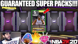 *NEW* GUARANTEED SUPER PACKS WERE LUCKY WITH GALAXY OPALS AND GEMS IN NBA 2K20 MYTEAM PACK OPENING