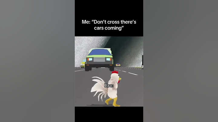 Bro Don't cross there's cars coming