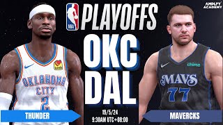 NBA PLAYOFFS GAME 6: THUNDER (1) vs MAVERICKS (5) | NBA 2K24 ULTRA REALISTIC GRAPHICS | K4RL 2K