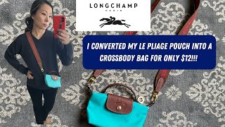 THE BAG REVIEW: LONGCHAMP LE PLIAGE POUCH WITH HANDLE IN GRENADINE & ROSE  PINK (SPRING 2023 COLORS) 