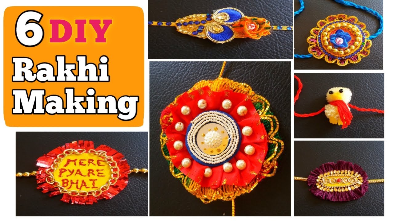 6 Super Easy DIY Rakhi Making Rakhi Banane Ka Tarika Rakhi Making