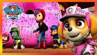 天啊! 誰在做巨無霸甜甜圈 跟汪汪隊一起找出真相!  PAW Patrol 汪汪隊立大功  兒童卡通