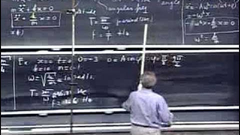 Lec 10   8 01 Physics I  Classical Mechanics, Fall 1999