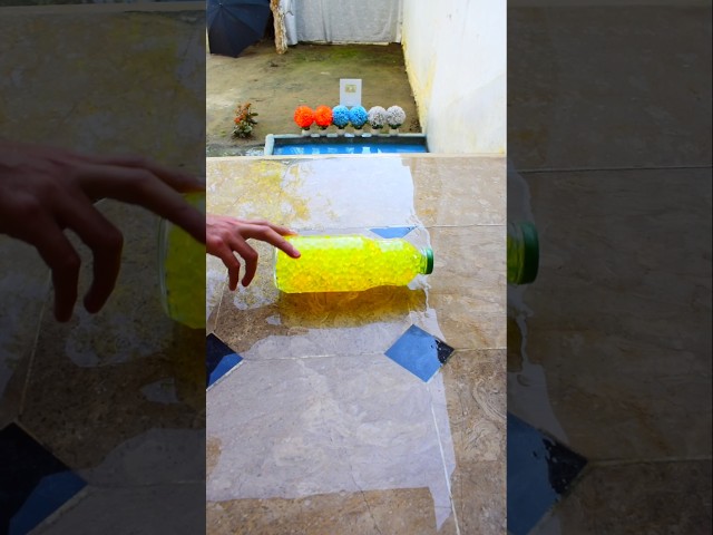 Yellow glass bottle!
