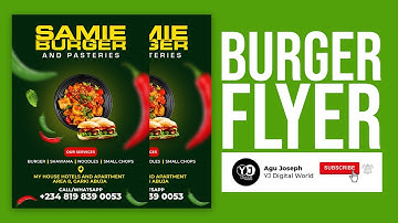 Burger Flyer Design | Photoshop CC 2022