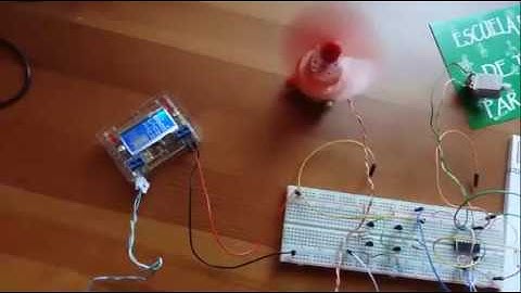 CONTROL DE GIRO Y VELOCIDAD DE MOTOR CON L293D