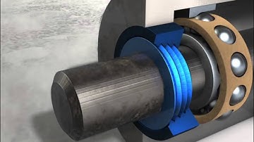 Labyrinthdichtung aus Kunststoff - Labyrinth seal made from plastic