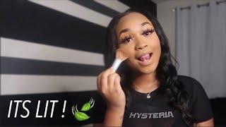 I ATE AN EDIBLE AND DID MY MAKEUP ! (FUNNY ASF)