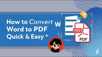 HOW TO CONVERT WORD TO PDF (easy & quick)!!