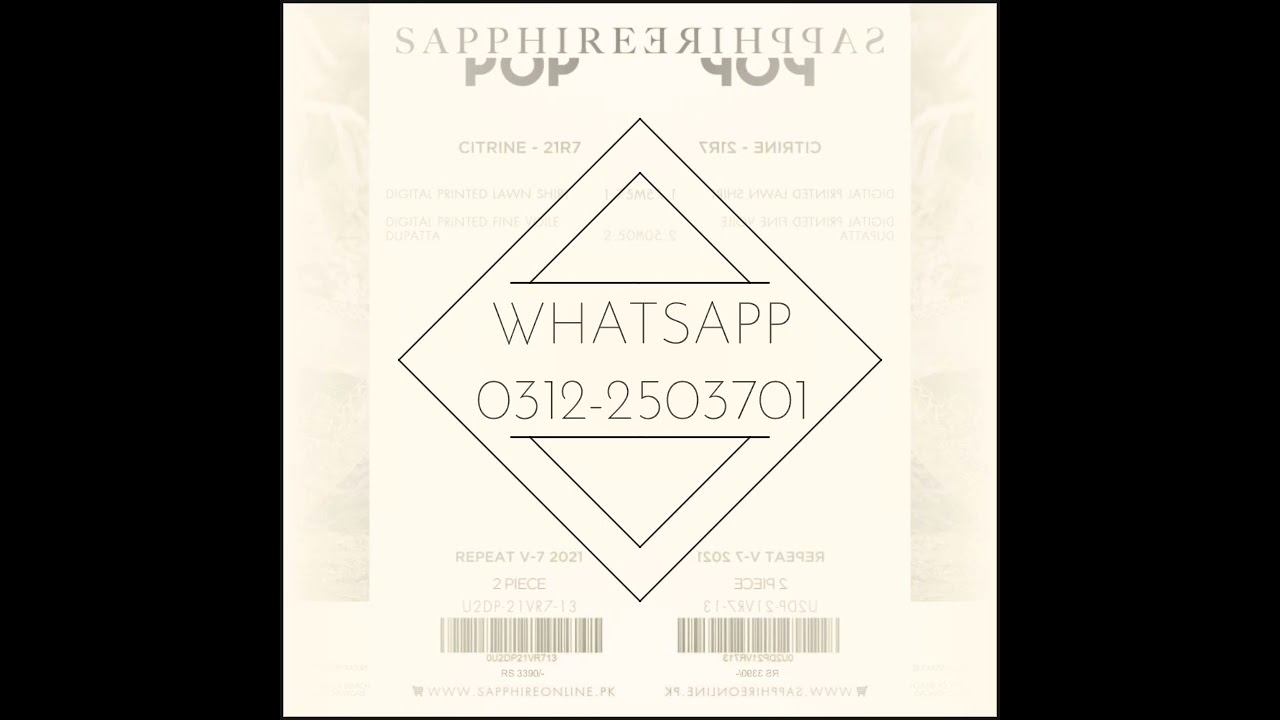 Sapphire daily pop || Summer Collection 2021