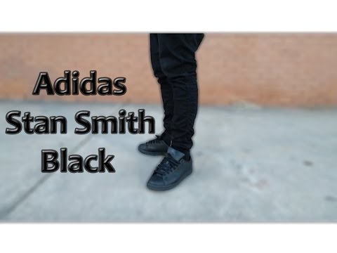 stan smith black on feet