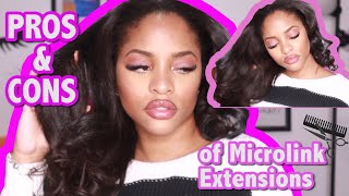 MICROLINK EXTENSIONS ON NATURAL HAIR | PROS &amp; CONS | REVIEW