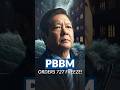Korapsyon, walang takas! PBBM’s Big Freeze #ppbm #action #money #bankaccountfreeze