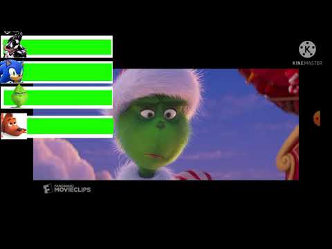 The Grinch The Sleigh Crash scene with healthbars (with venom & sonic)