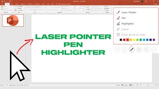 How To Change Mouse Cursor To Laser Pointer, Pen, And Highlighter In PowerPoint