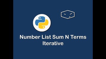 number list sum n terms iterative in python 😀