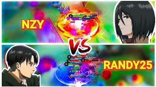 RANDY25 VS NZY!! Fanny Freestyle Montage #3 | Mobile Legends