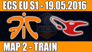 Fnatic vs Mousesports | Map 2 (Train) ECS EU Season 1 2016 CS:GO Week 5 (19.05.2016)