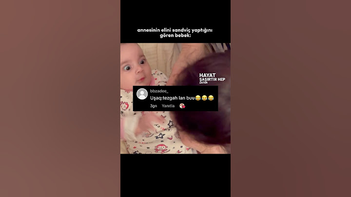 Anne ama o benim elim 😳