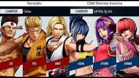 KOF XV 🔥 Naranjito (Andy/Ryo/Joe) vs Shermie Asesina (Leona/Athena/Shermie) 🔥 Steam