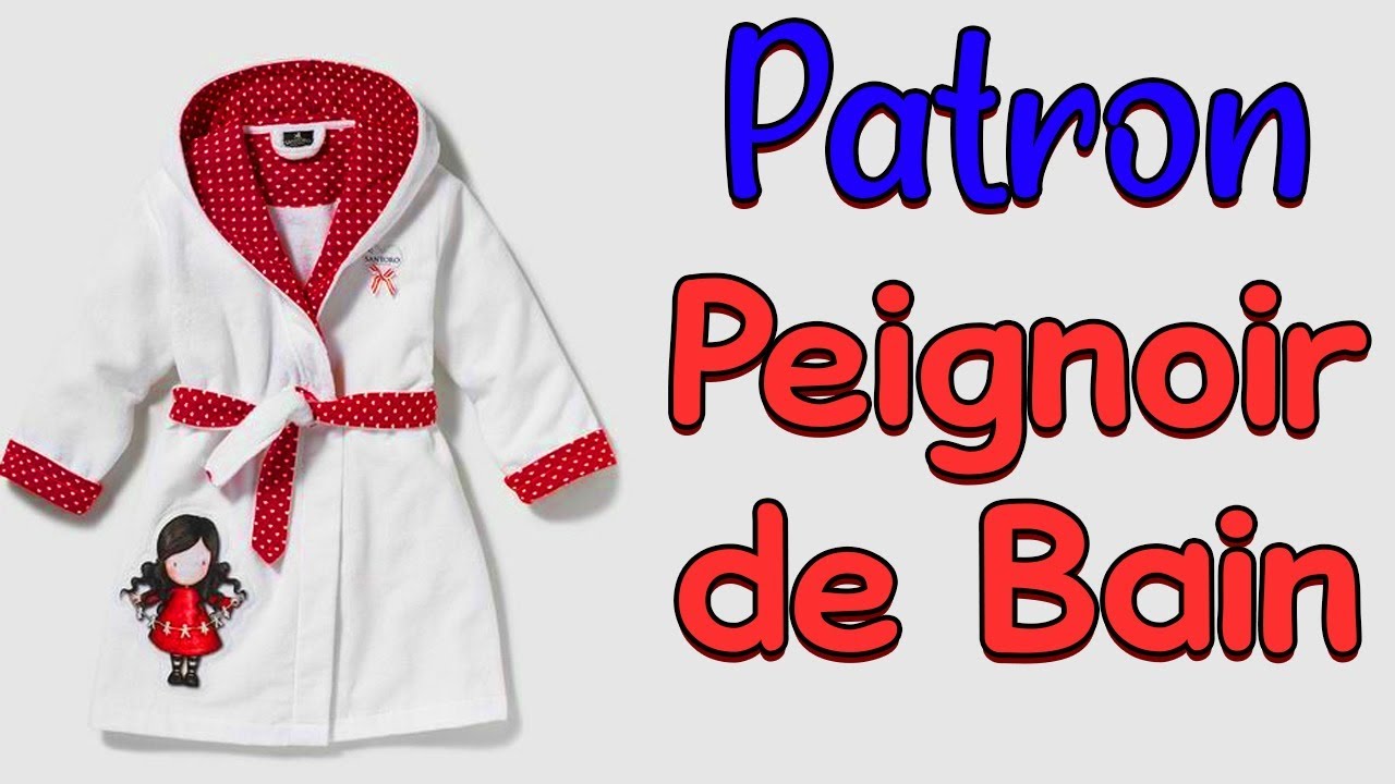 Patron de couture, peignoir, bébé