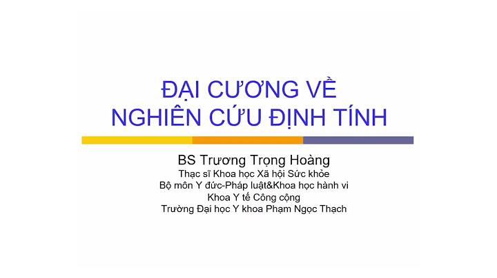 Lấy ví dụ về nghiên cứu định tính