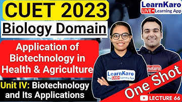 CUET 2023 | Domain Test | Biology | Top 50 MCQs Application of Biotechnology in Health & Agriculture
