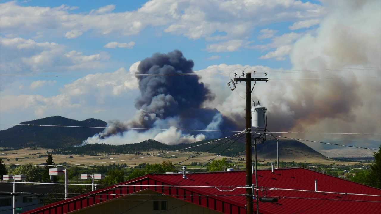 timelapse of fire in helena, montana YouTube