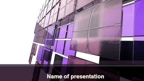 Purple Glass PowerPoint Template by PoweredTemplate.com