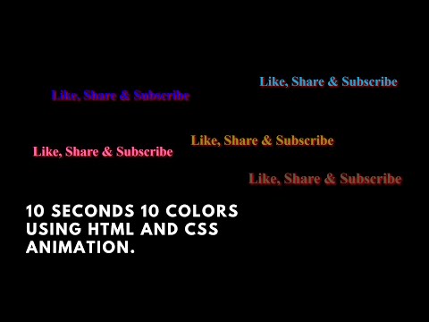 HTML & CSS Animations | Text changing every second with CSS Animation explained in 7mins.