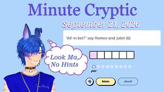 Minute Cryptic September 21, 2026