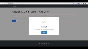 Angular 10 Crud Tutorial for Beginners - Add User