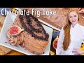 The BEST Chocolate Fig Swiss Roll Cake!! With Chocolate Sponge Cake, Whipped Cream & Figs!