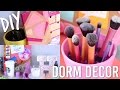DIY Dorm Room Decor For Back To School/College | Pinterest and Tumblr Inspired