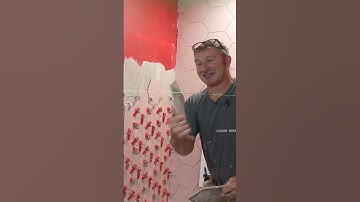 Hexagon Tile Tip 🔥🔥  #diy #tile #bathroomremodel