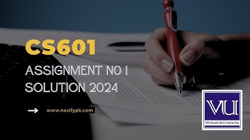 CS601 Assignment 1 Solution 2024 with file