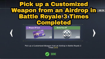 Pick up a Customized Weapon from an Airdrop in Battle Royale 3 Times | BR Buff COD Mobile