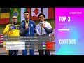 Top 3 in mens parallel bars final  2024 cottbus gymnastics apparatus world cup