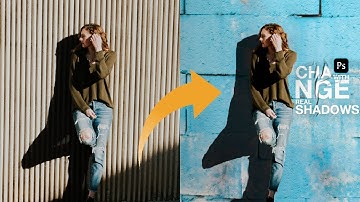 Change Background Extra Real Shadows with "Solid Color" in Photoshop | Cut out Original shadows