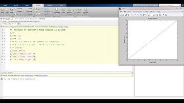 How to generate Ramp signal in Matlab