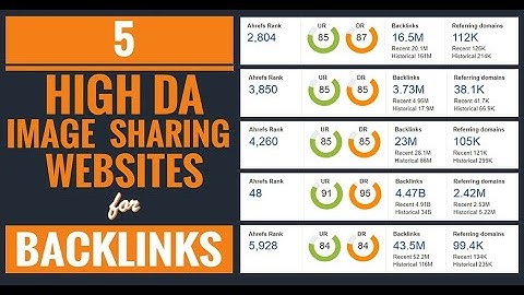 5 High DA Image Sharing Sites For Backlinks || Episode #12 || #Backlinks