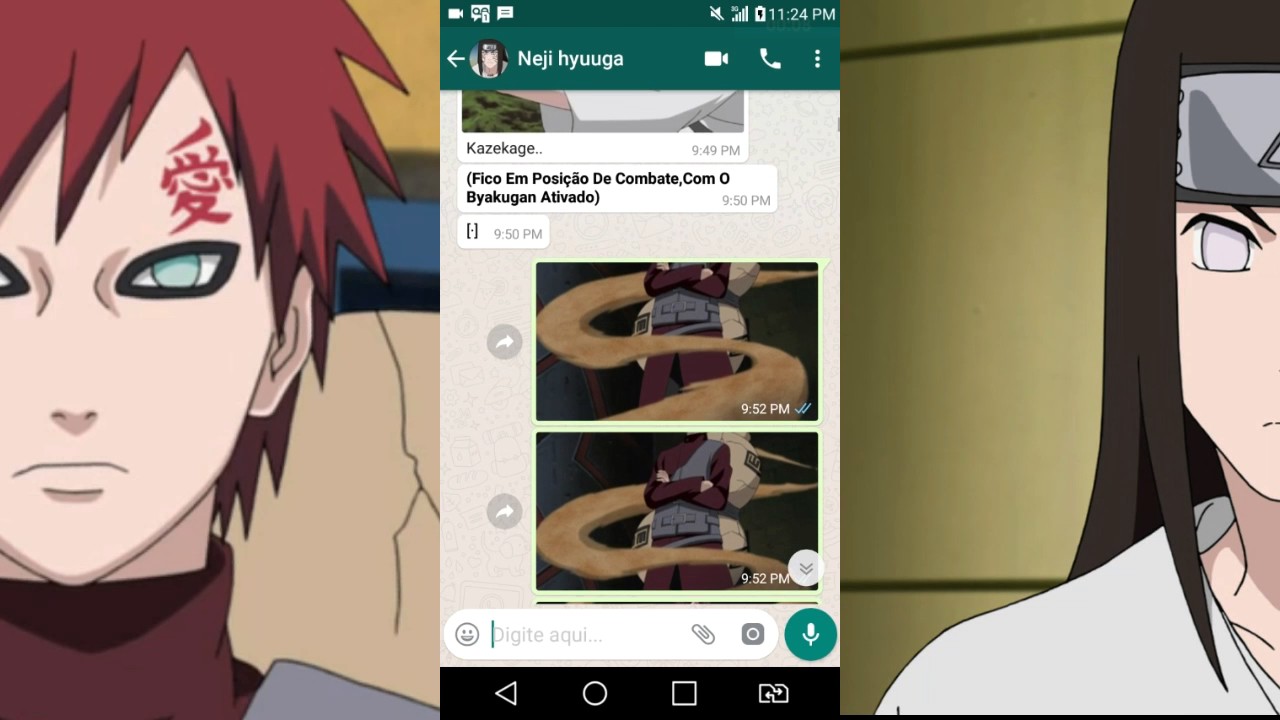 Gaara Vs Hyuuga Neji.