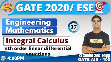 Class-17 || GATE 2020/ ESE || Engineering   Mathematics || By Jitendra Sir || Integral Calculus