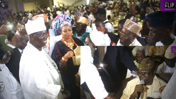 EBENEZER OBEY SERENADES GANI ADAMS AT 52 AS DIGNITARIES  SPRAY HIM MONEY ON DANCE FLOOR