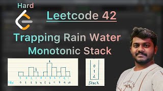 Leetcode 42 - Trapping Rain Water - Monotonic Stack