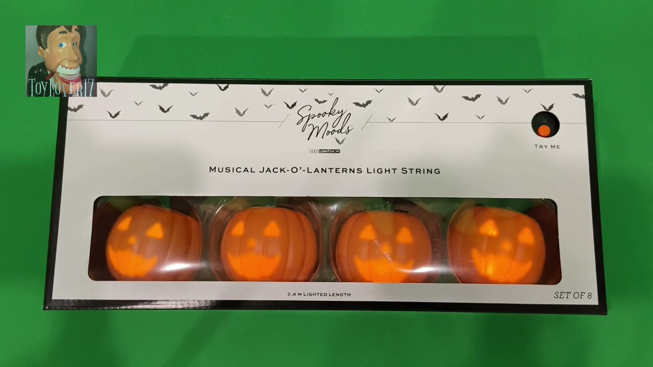 Gemmy 2021 Musical Jack-O’-Lanterns Light String - “Monster Mash”